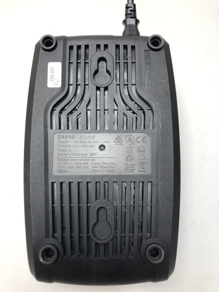 Chargeur de batterie ZAPAK ZC1418 - Intelligent 18V Li-Ion 120V pour outils électriques