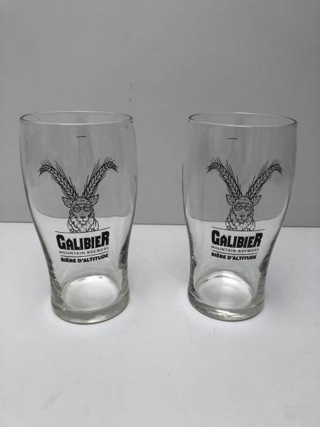 Verres à Bière Galibier - Lot de 2 Verres 50 cl H 16.5 cm - Pour Dégustation à Maison ou Bar