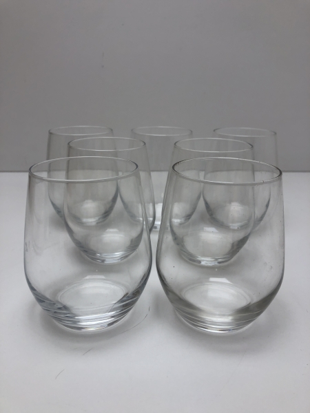 Verres à eau transparents - Capacité 270ml, Dimensions 95x60mm, Lot de 7, Usage quotidien