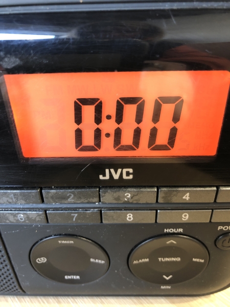 Radio-réveil JVC RA-F310B Noir