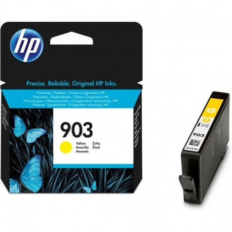 Cartouche d'Encre Jaune HP 903 Authentique T6L95AE - Pour HP OfficeJet 6950, 6960, 6970, 6975, 825 Pages