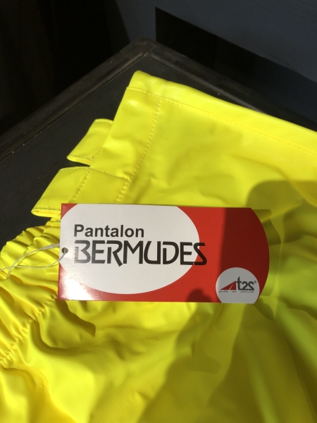 Pantalon de pluie haute visibilité Bermudes T2S - Taille XL, Imperméable, Polyester, Classe 2 pour BTP et Logistique