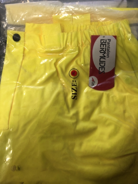 Pantalon de pluie haute visibilité Bermudes T2S - Taille XL, Imperméable, Polyester, Classe 2 pour BTP et Logistique