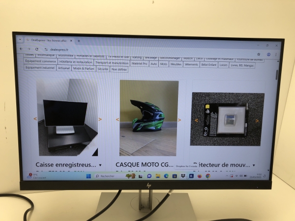 Écran HP E24 G4 - Moniteur FHD 23.8 pouces pour bureau et télétravail