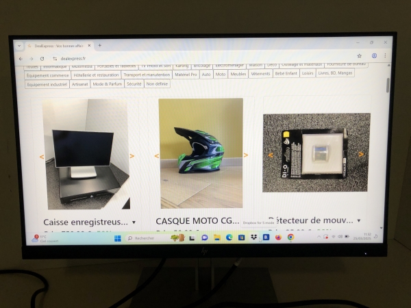 Écran HP E24 G4 - Moniteur FHD 23.8 pouces pour bureau et télétravail