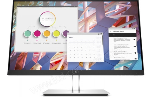 Écran HP E24 G4 - Moniteur FHD 23.8 pouces pour bureau et télétravail
