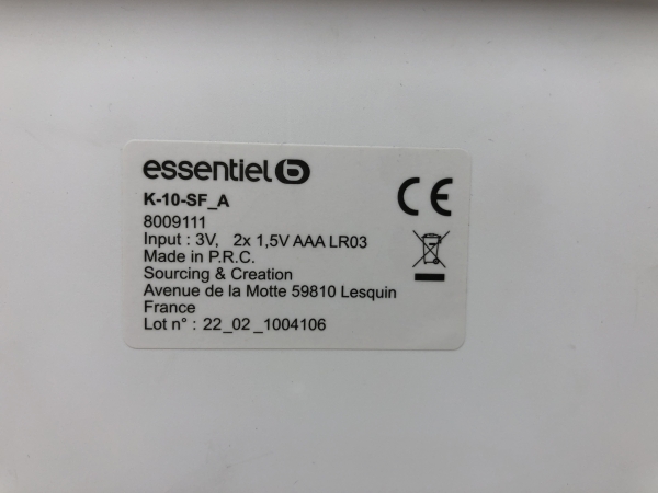 Clavier EssentielB K-10-SF - Filaire AZERTY USB Compact pour Ordinateur de Bureau et Maison