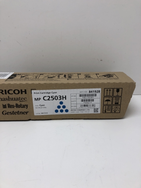 Toner laser origine RICOH MP C2503H  Cyan