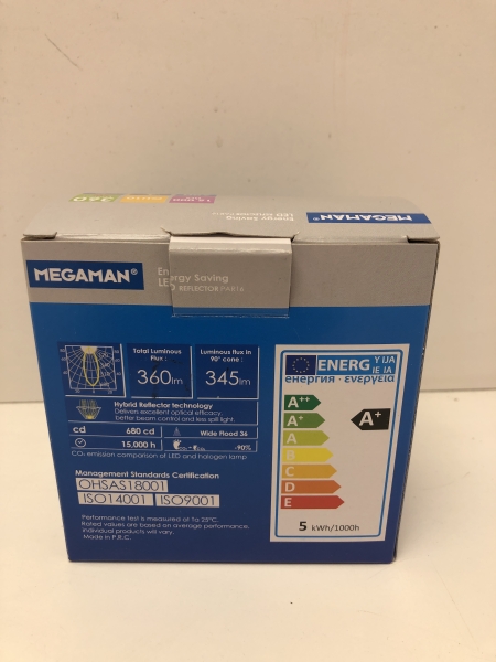 Ampoules LED MEGAMAN LR222050-HRv00-WF-GU10 - 5 unités 2800K pour éclairage intérieur