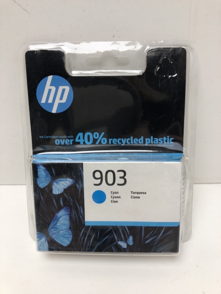 Cartouche d'encre HP 903 Cyan - Jet d'encre thermique 825 pages pour imprimantes HP OfficeJet Pro 6860 à 6975