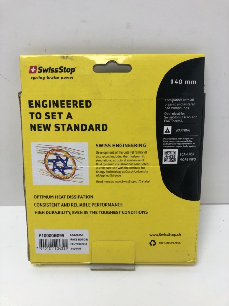 SwissStop Catalyst Race Disque de frein à disque 140 mm