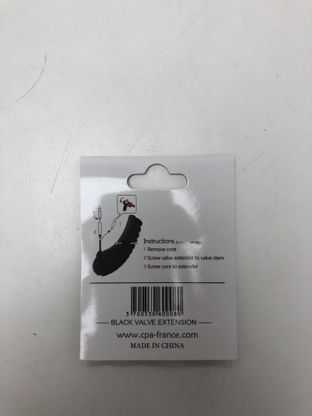 Valves d'extension Bear Aluminium - 60mm Noir Presta pour Vélo Route et VTT