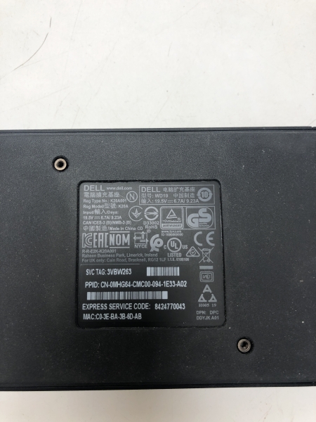 Station d'accueil DELL K20A - 5120x2880, HDMI, USB-C, Ethernet pour bureau