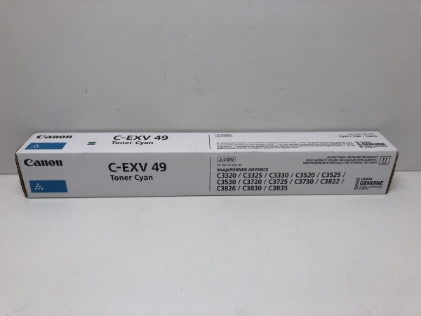 Toner Canon C-EXV 49 Cyan - 19000 pages pour Imprimantes ImageRUNNER Advance C3320i C3325i