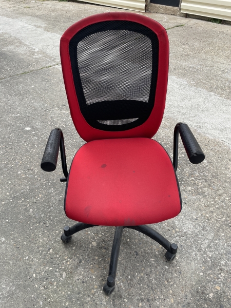 Fauteuil bureau rouge