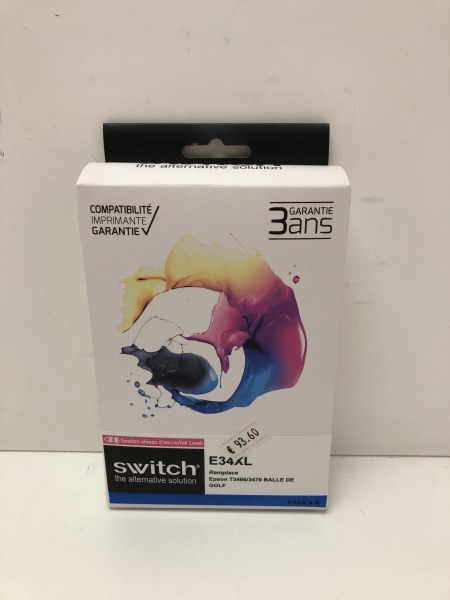 Cartouche Switch compatible Epson 34XL Balle de golf 
