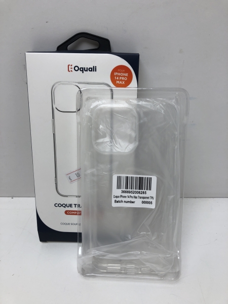 Oquali Coque iPhone 14 Pro Max Transparent TPU 