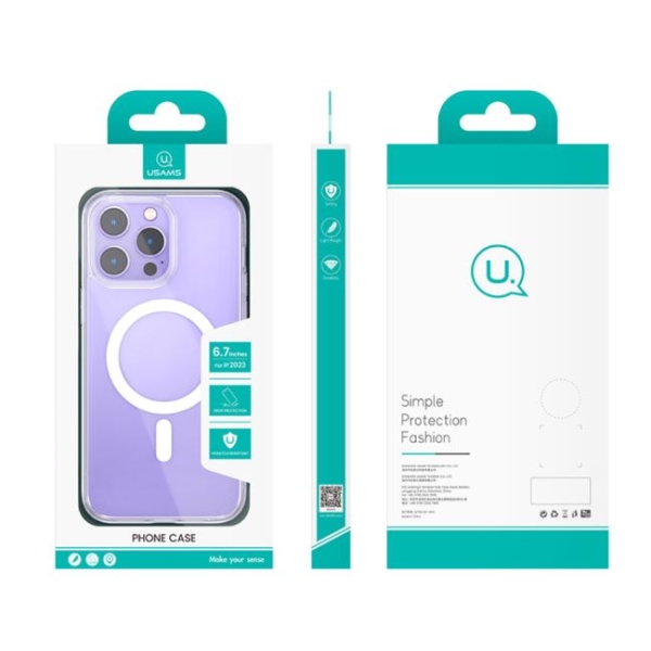 Coque iPhone 15 Pro MagSafe Transparente Usams