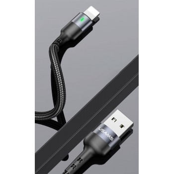 Cable tressé USAMS en tube 1M Lightning