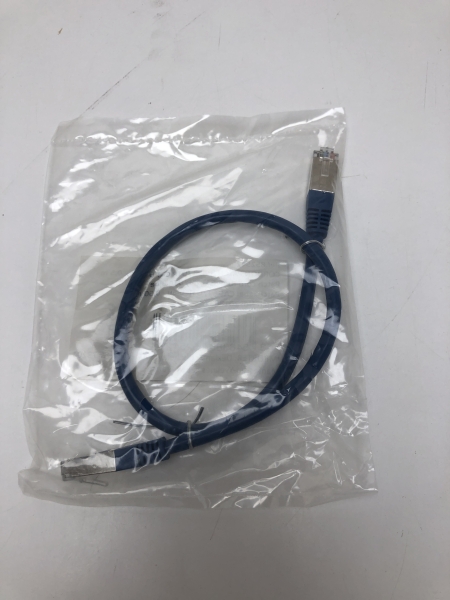 Cordon Patch RJ45 F/UTP Cat6 bleu 0.5m