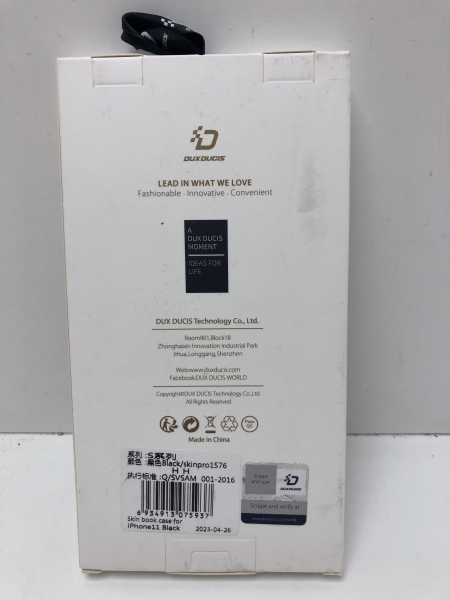 Etui Portefeuille DUX DUCIS TPU pour Apple iPhone 11 - Noir
