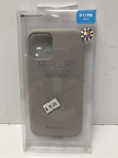 Coque iPhone 11 Pro Silicone Case Goospery MERCURY Gris Stone