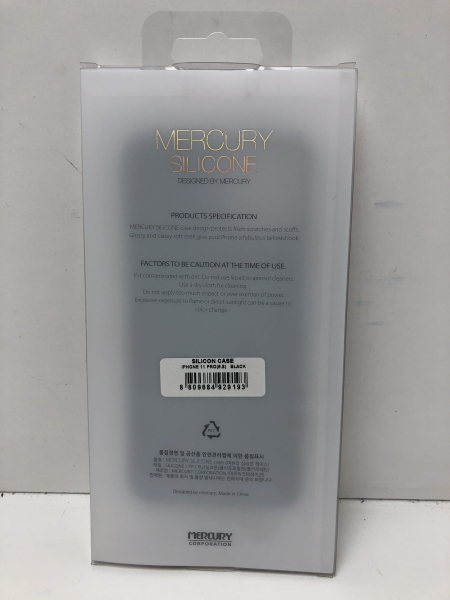 Coque Apple iPhone Silicone Case Goospery MERCURY 11 Pro, IP11PRO  - 5.8 - Noir