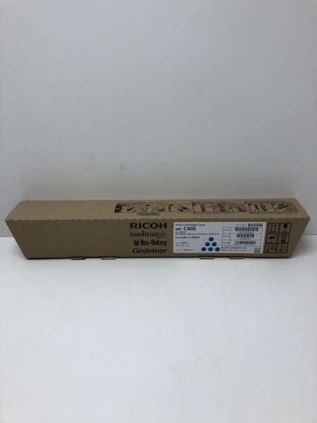Toner Laser Cyan RICOH MP C406 - 6000 Pages pour Imprimantes MP C306 MP C406