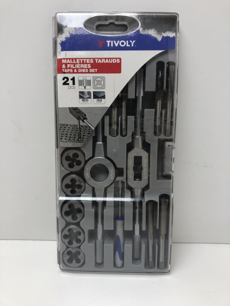 Taraud et filière Tivoly 21 pièces