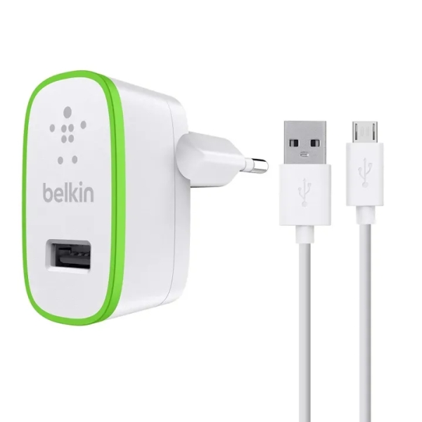 Chargeur mural Belkin Quick Charge - USB vers Micro USB 2,4 A Universel Intérieur