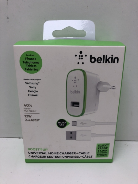 Chargeur mural Belkin Quick Charge - USB vers Micro USB 2,4 A Universel Intérieur