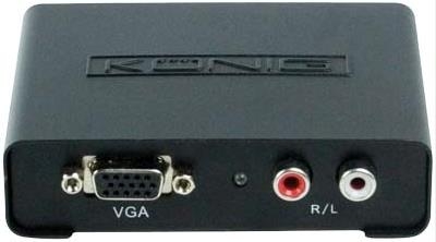 Convertisseur vidéo KONIG ELECTRONIC VGA vers HDMI - Adaptateur signal numérique pour écran et projecteur