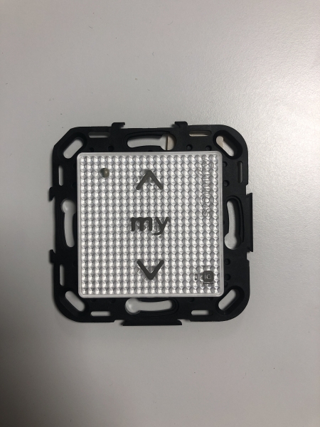 Commande radio murale Somfy Smoove 1 io Pure Shine - technologie IO-Homecontrol sans fil