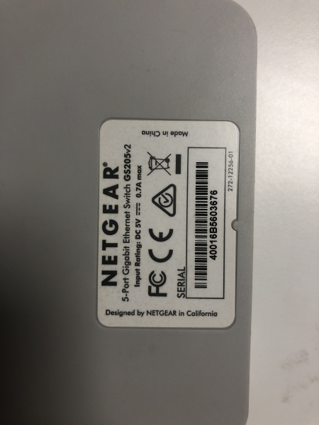 Switch NETGEAR GS205v2 - 5 ports Gigabit Ethernet