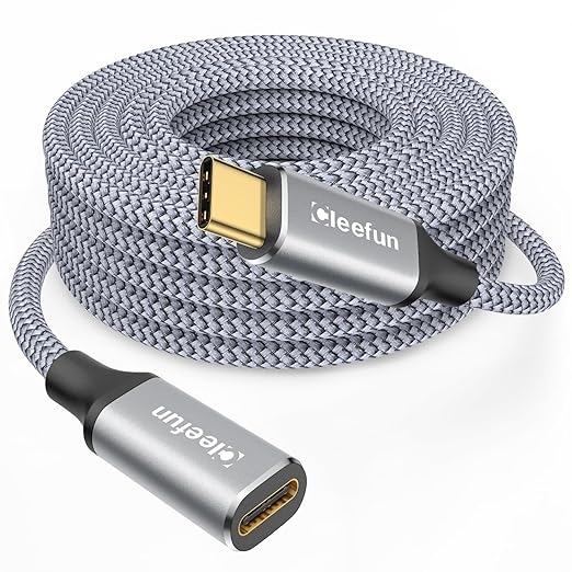 Câble d’extension USB-C CLEEFUN LF-CTY03MG - 10 Gbps, 100 W PD, 4K@60 Hz, Mâle vers Femelle