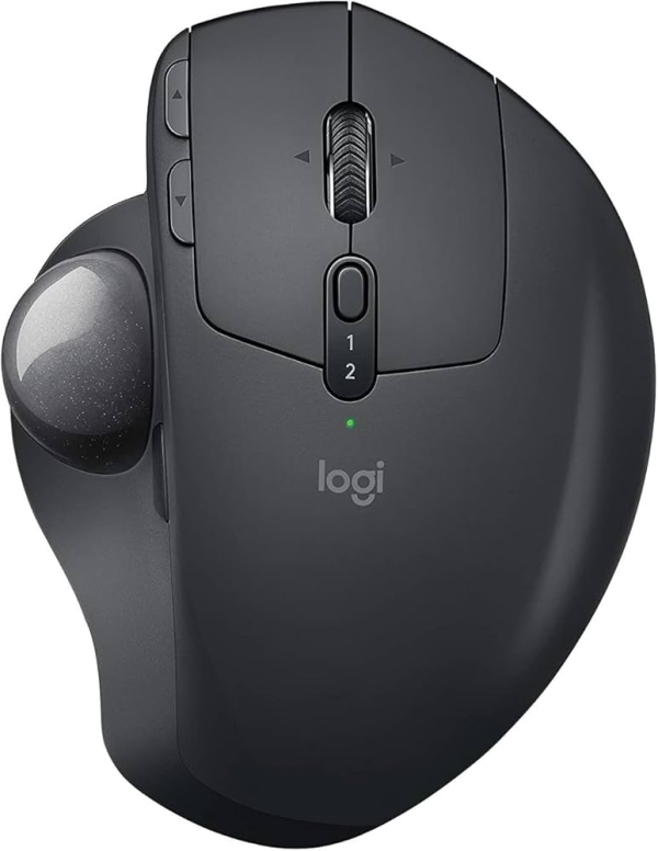 Souris trackball Logitech MX Ergo - Sans fil, Ergonomique, Bluetooth + Unifying, Batterie rechargeable