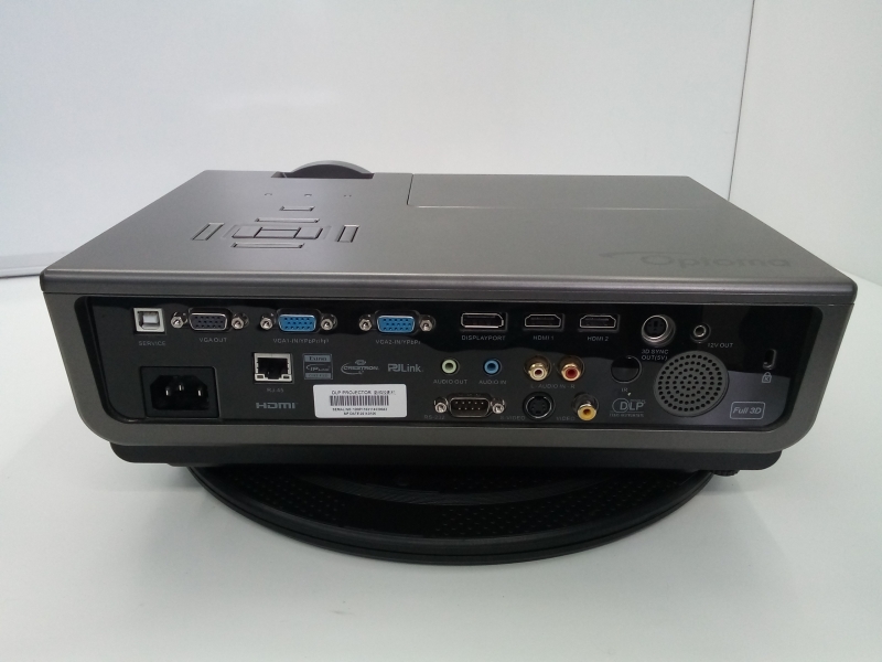 Projecteur Optoma Crestron - Ampoule 527 heures Lentille protection Pochette 3xVGA 2xHDMI DP Jack RCA RJ45 pour présentations