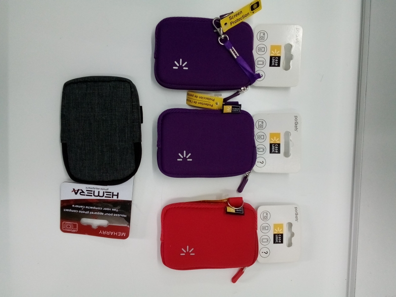 Lot 6 pochettes appareil photo compact + 1 chiffon pour objectif - Protection et entretien pour photographie