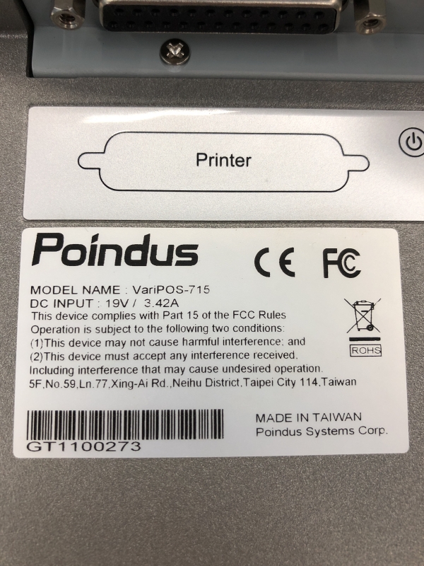 Caisse enregistreuse Poindus Varipos - Écran tactile 15