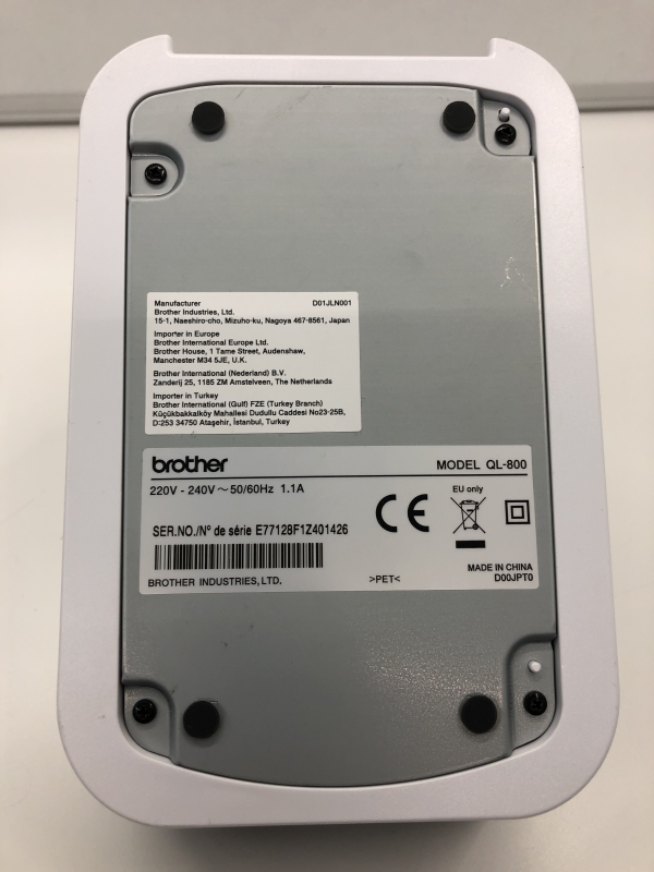 Imprimante d'étiquettes Brother QL-800 - Impression thermique directe - Rayures dessus