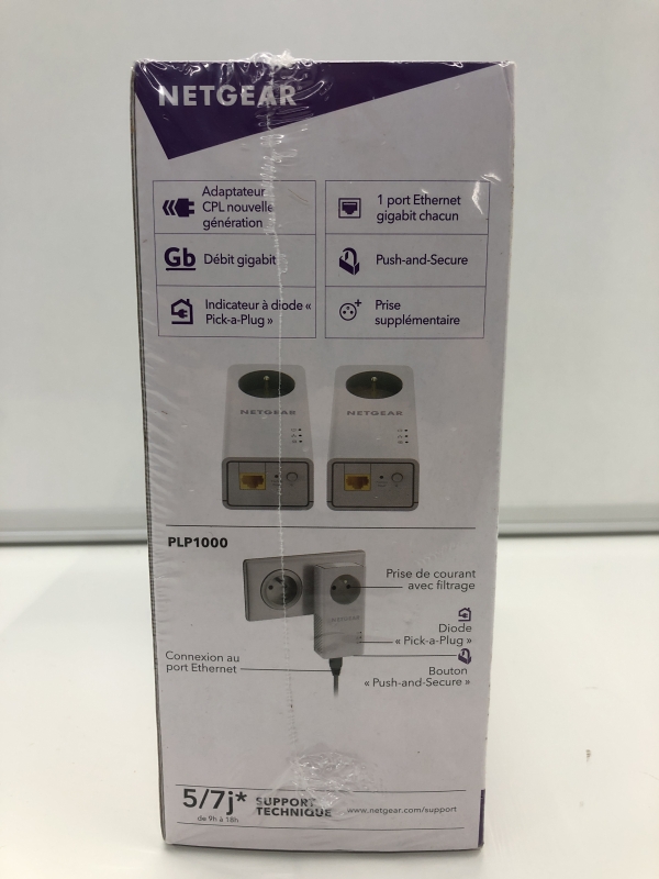 CPL NETGEAR CPL 1000 - Adaptateur Powerline Gigabit Ethernet pour Réseau Domestique
