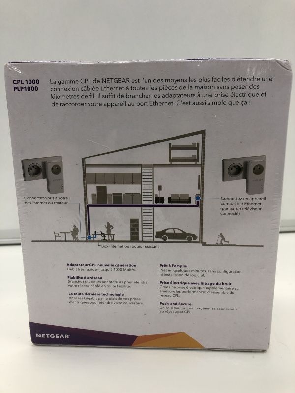 CPL NETGEAR CPL 1000 - Adaptateur Powerline Gigabit Ethernet pour Réseau Domestique