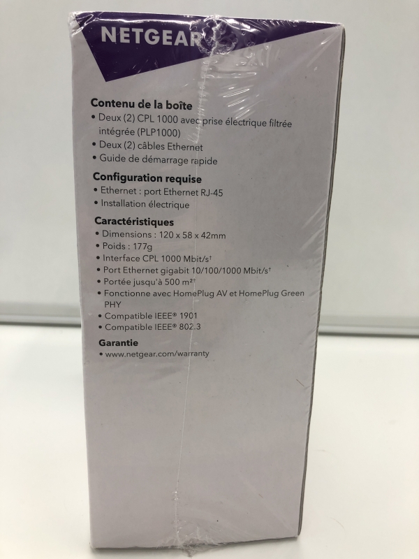 CPL NETGEAR CPL 1000 - Adaptateur Powerline Gigabit Ethernet pour Réseau Domestique