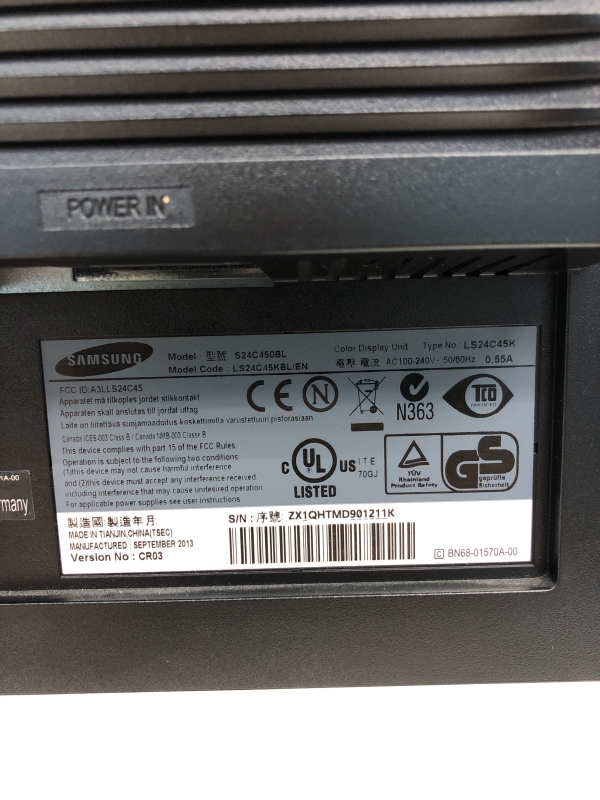 Écran SAMSUNG S24C450BL - 23.6