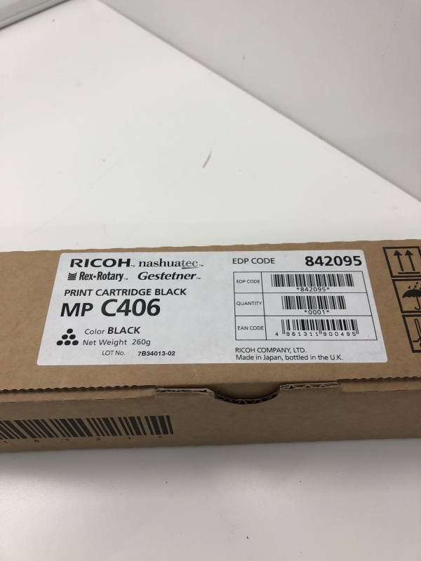 Toner Laser Ricoh MP C406 Noir - Capacité 17000 Copies Compatible MP C306 C307 C406 pour Imprimante