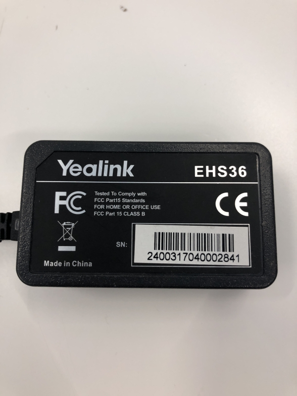 Boîtier de Décroché Électronique YEALINK EHS36 - Compatible Téléphones IP Yealink pour Bureau