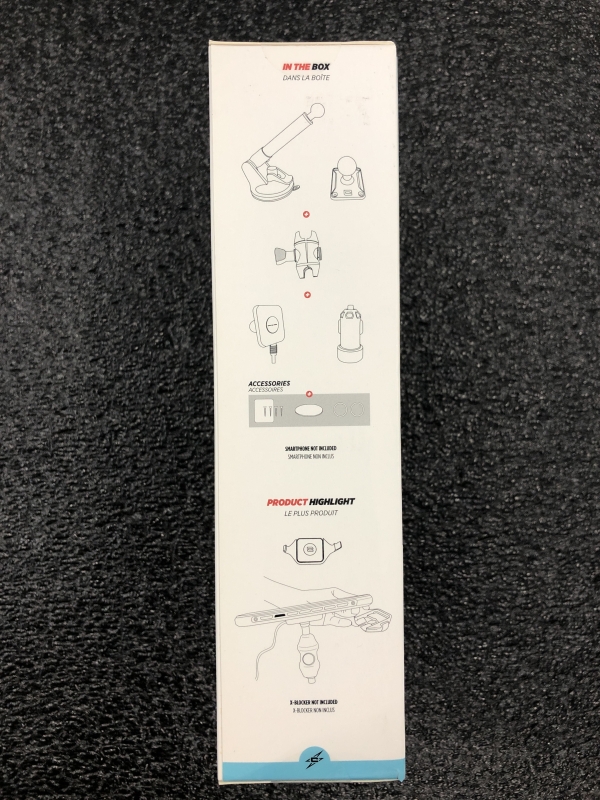 Kit fixation et charge voiture Crosscall - pied pivotant - allume-cigare - pour smartphone