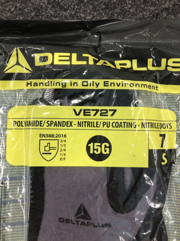 Gants de Protection DELTAPLUS VE727 - Taille 7 S - Sécurité pour Travaux Manuels et Industriels