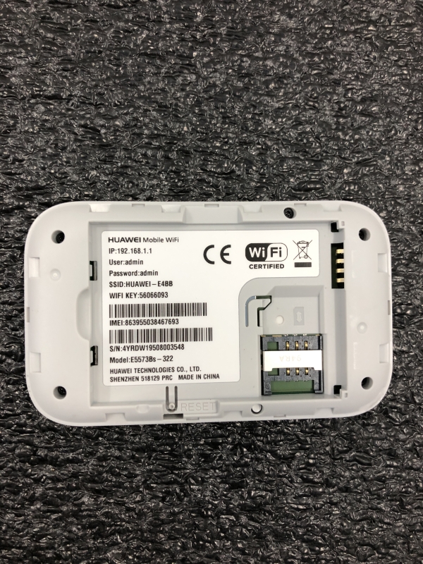 Clé 4G HotSpot Wi-Fi portable sécurisé Huawei E5573 - Connectivité rapide pour internet mobile