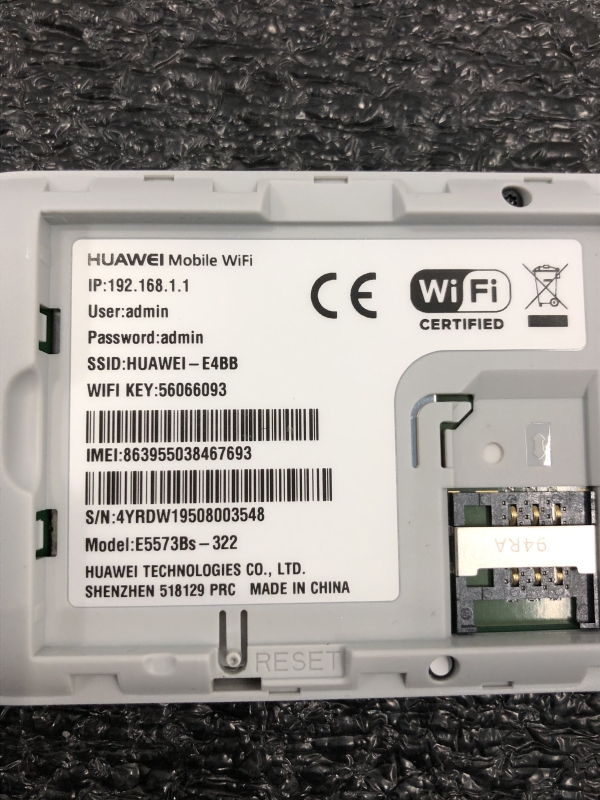 Clé 4G HotSpot Wi-Fi portable sécurisé Huawei E5573 - Connectivité rapide pour internet mobile